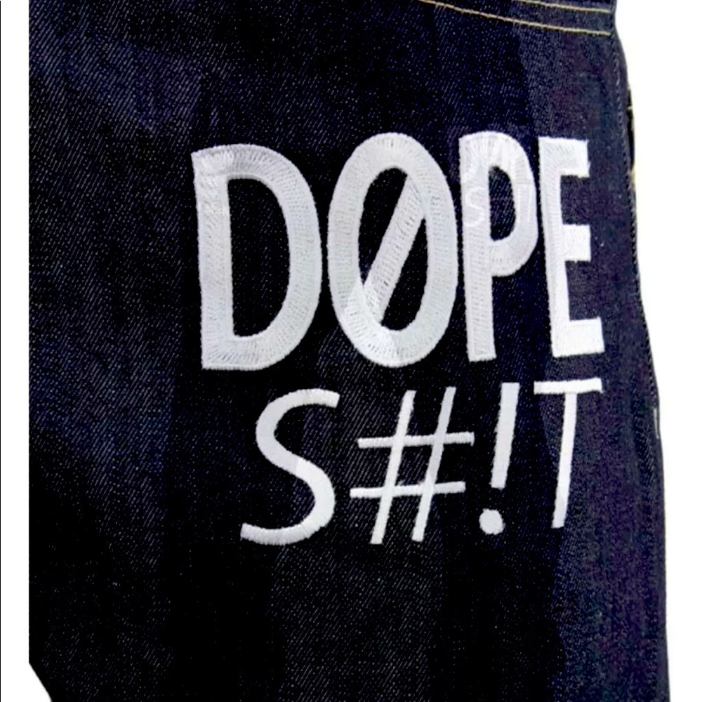 Dirty Money Jeans, hip hop baggy urban denim pants, skate wear. Size 36